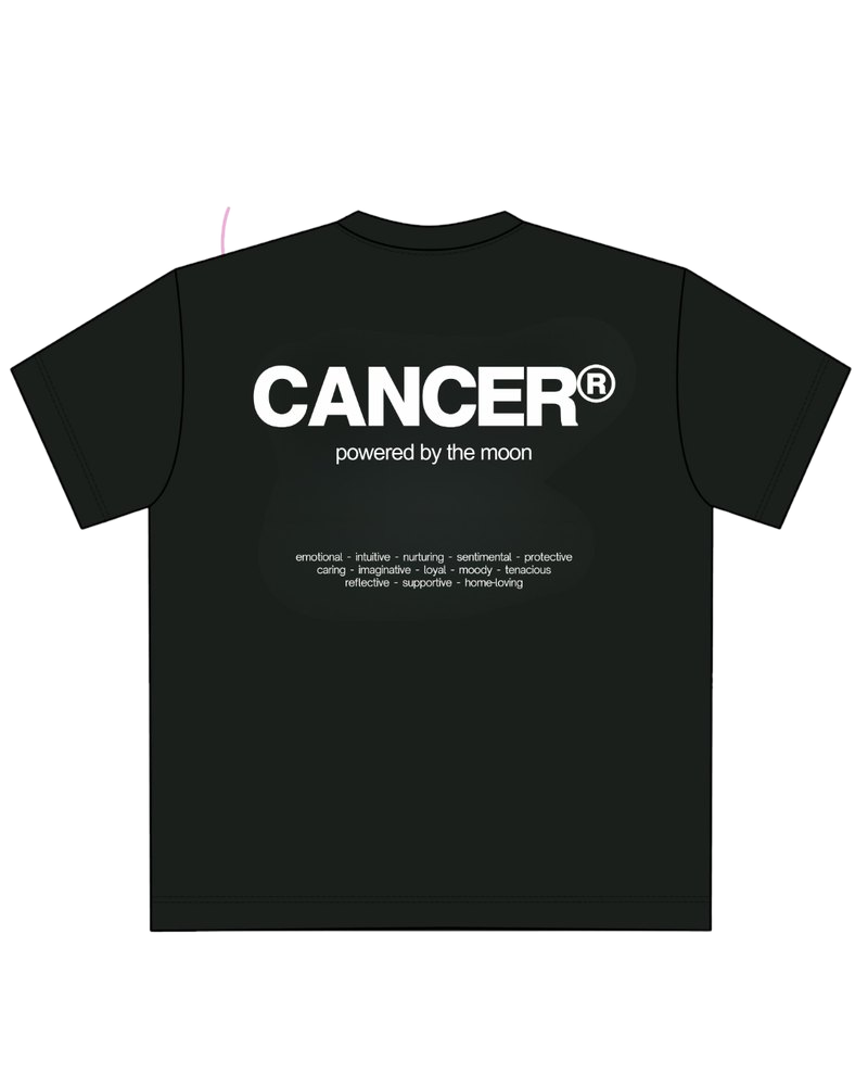 cancer signature t-shirt, back print