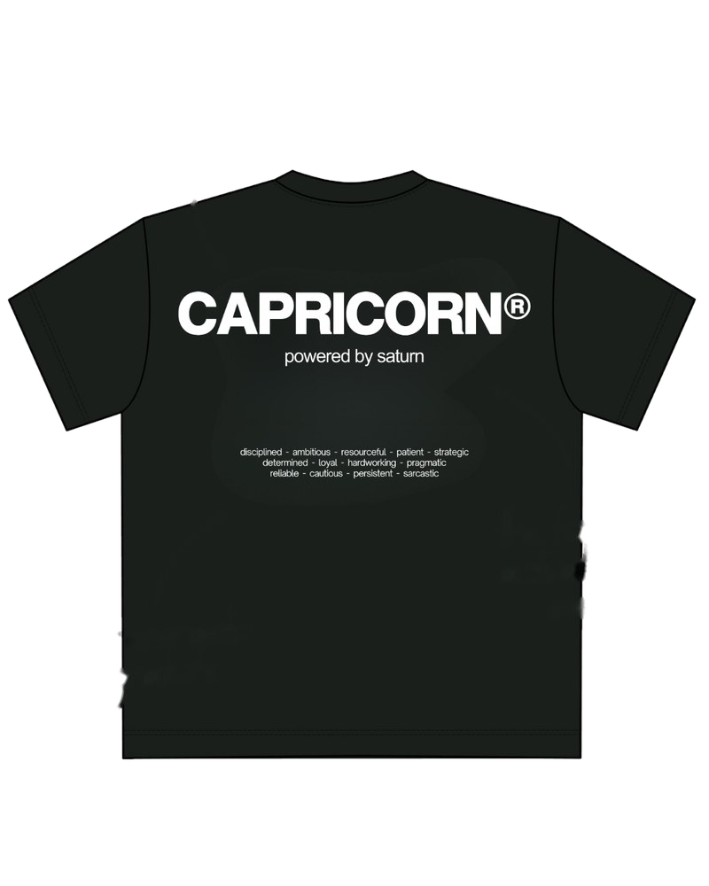 capricorn signature t-shirt, back print