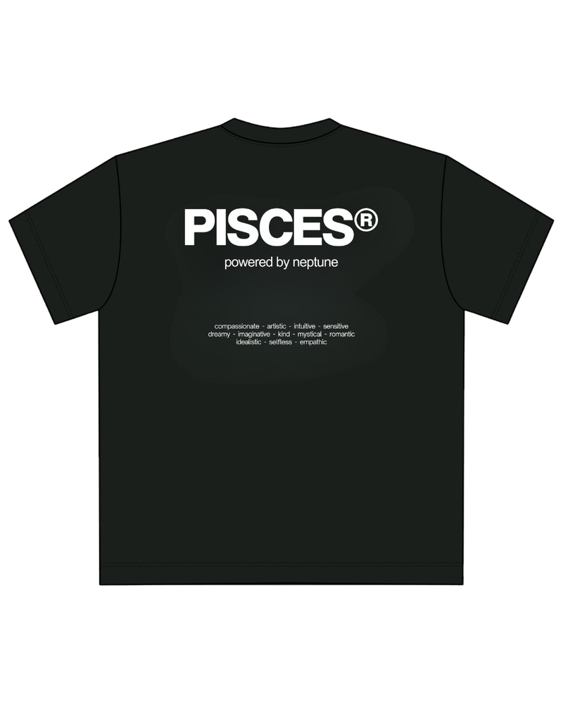 pisces signature t-shirt, back print
